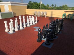 Chess Board Roof Top Space